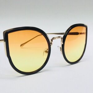 Cat Eye Sunglasses Women Fashion Shades Designer Style Orange Lens Luxury Shades